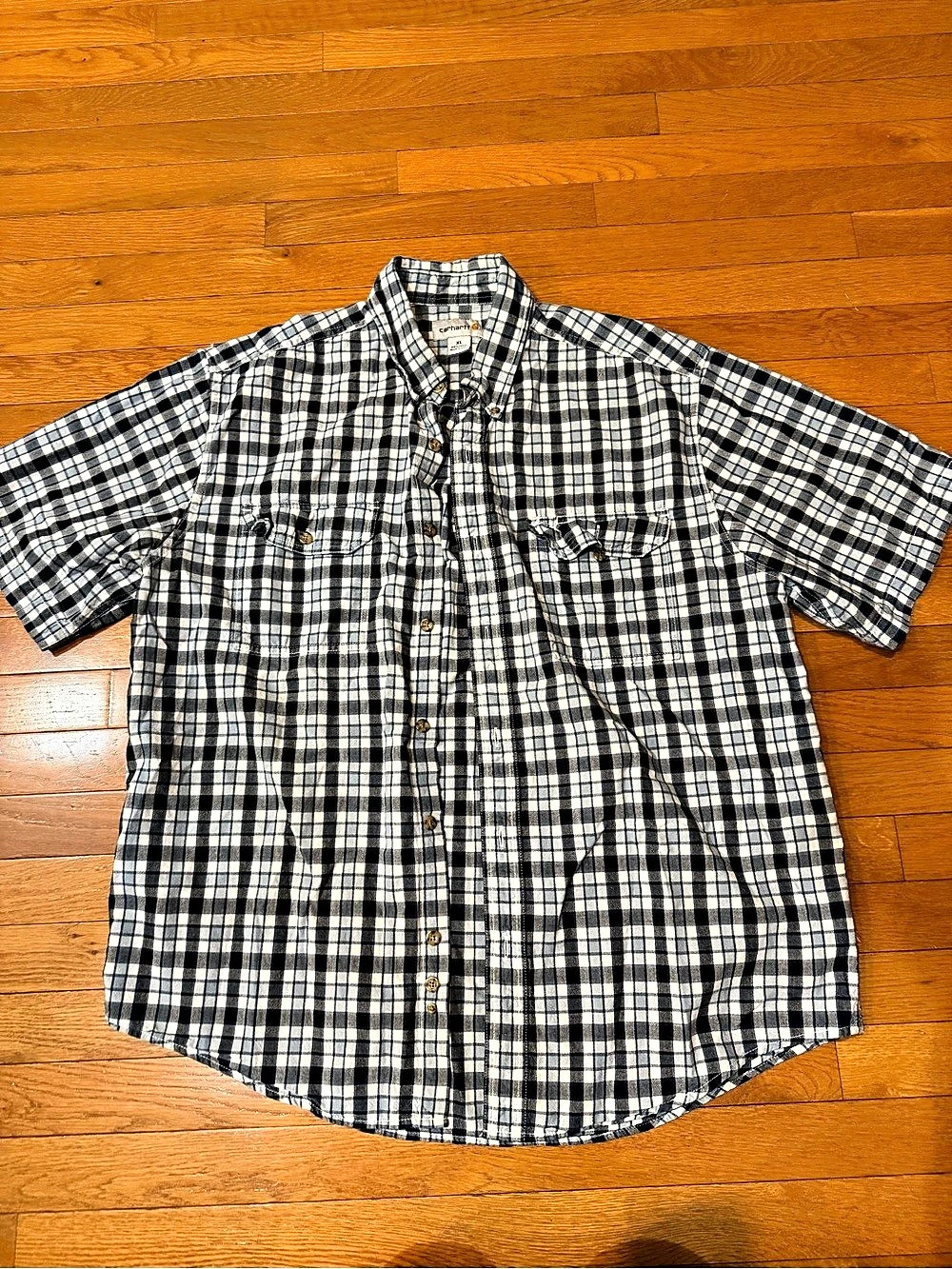 Carhartt Plaid Cotton Button Down Shirt XL